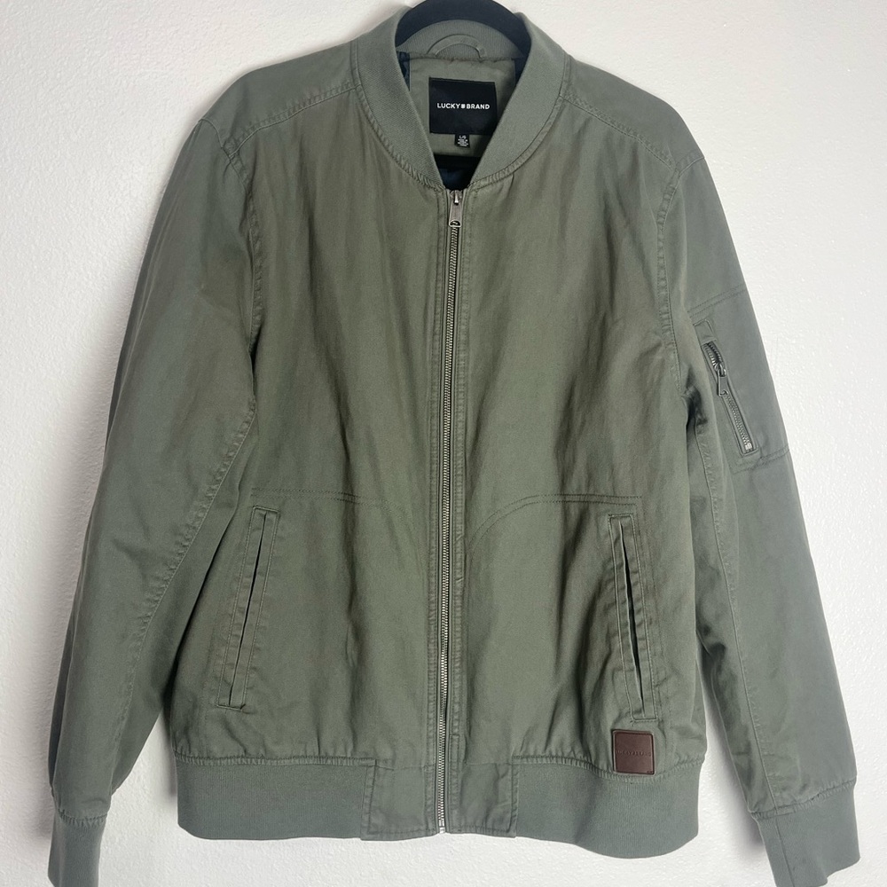 🔥NWOT🔥 Lucky Brand Women’s Olive Green Bomber Jacket